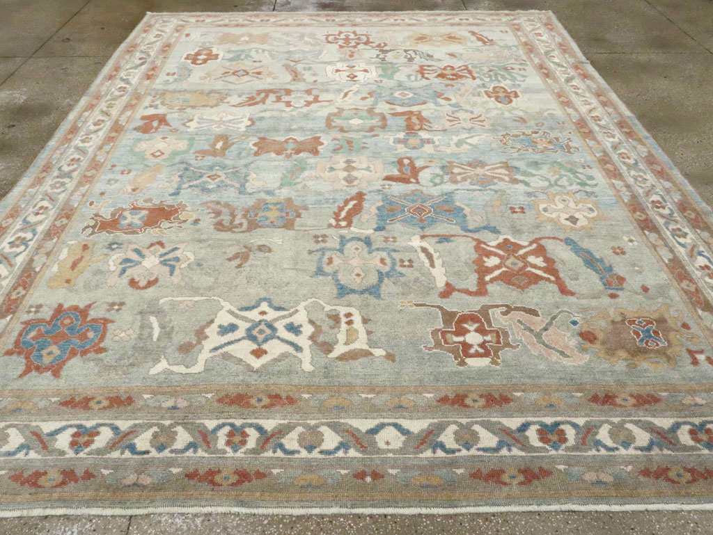 Modern Turkish Oushak Carpet, No.28340 - Staging