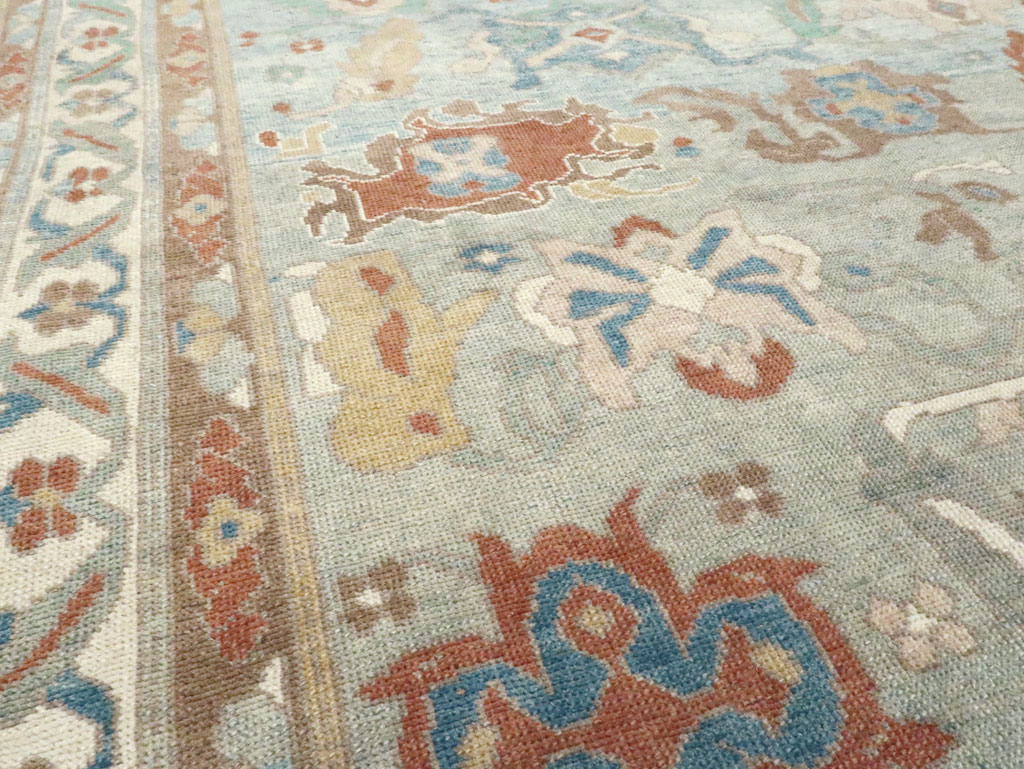 Modern Turkish Oushak Carpet, No.28340 - Staging