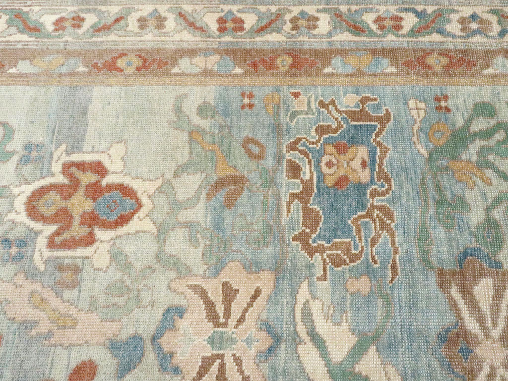 Modern Turkish Oushak Carpet, No.28340 - Staging