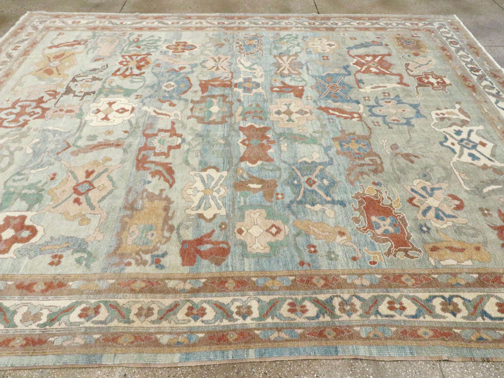 Modern Turkish Oushak Carpet, No.28340 - Staging