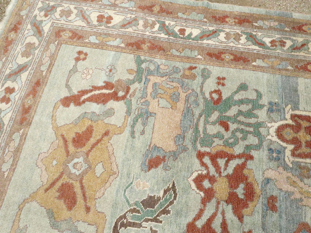 Modern Turkish Oushak Carpet, No.28340 - Staging