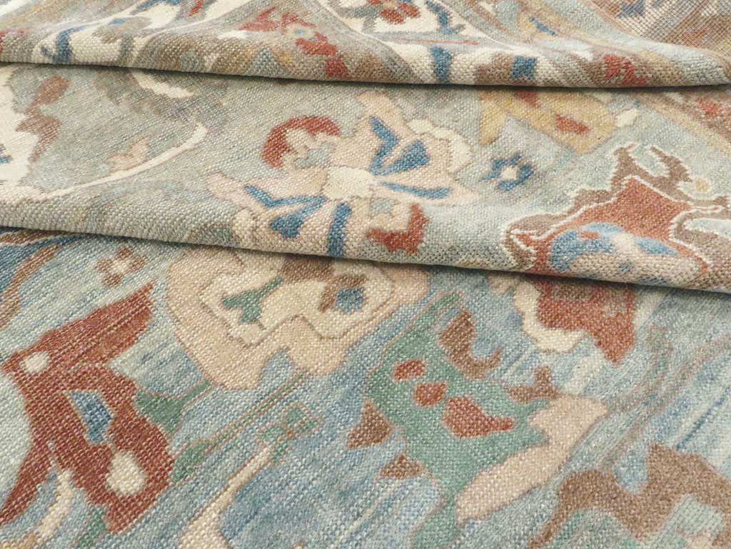 Modern Turkish Oushak Carpet, No.28340 - Staging