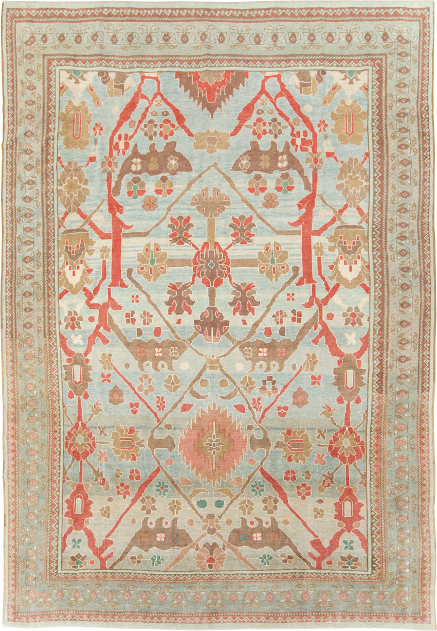 Modern Turkish Oushak Style Carpet, No.28341 - Staging