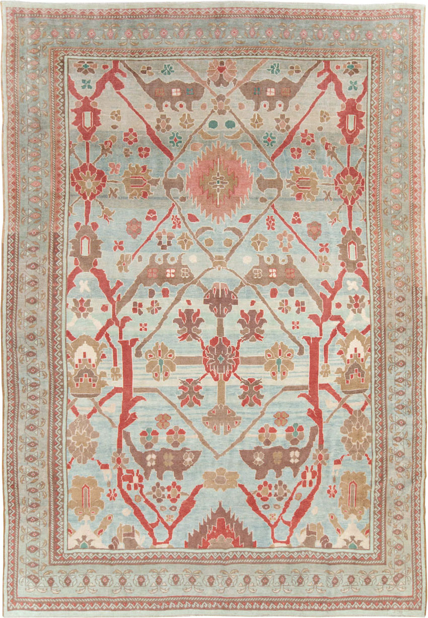 Modern Turkish Oushak Style Carpet, No.28341 - Staging