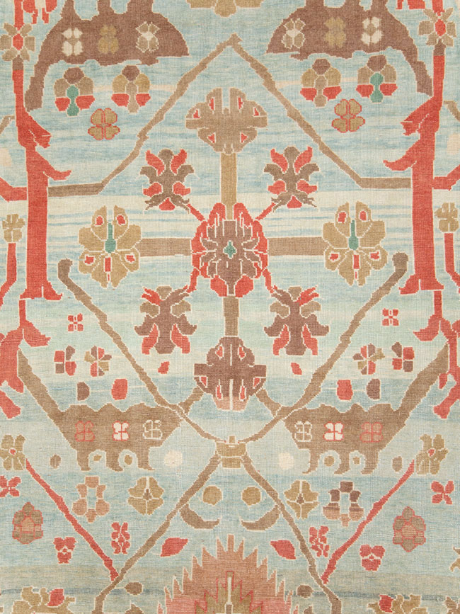 Modern Turkish Oushak Style Carpet, No.28341 - Staging