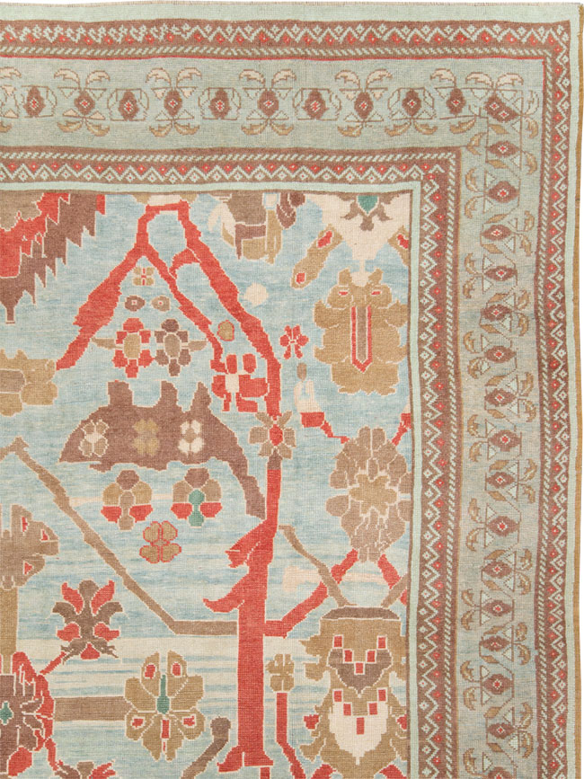 Modern Turkish Oushak Style Carpet, No.28341 - Staging