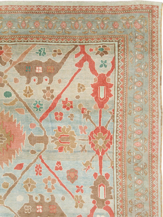 Modern Turkish Oushak Style Carpet, No.28341 - Staging