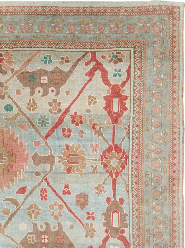 Modern Turkish Oushak Style Carpet, No.28341 - Staging