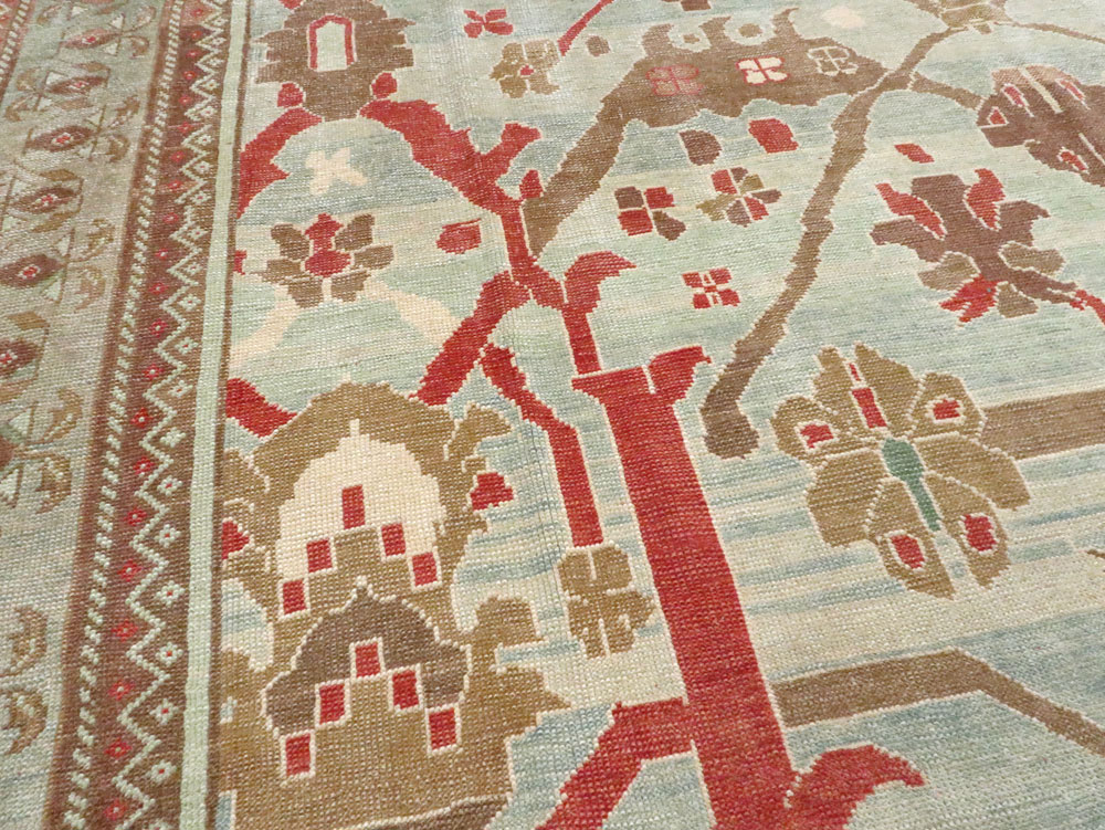 Modern Turkish Oushak Style Carpet, No.28341 - Staging
