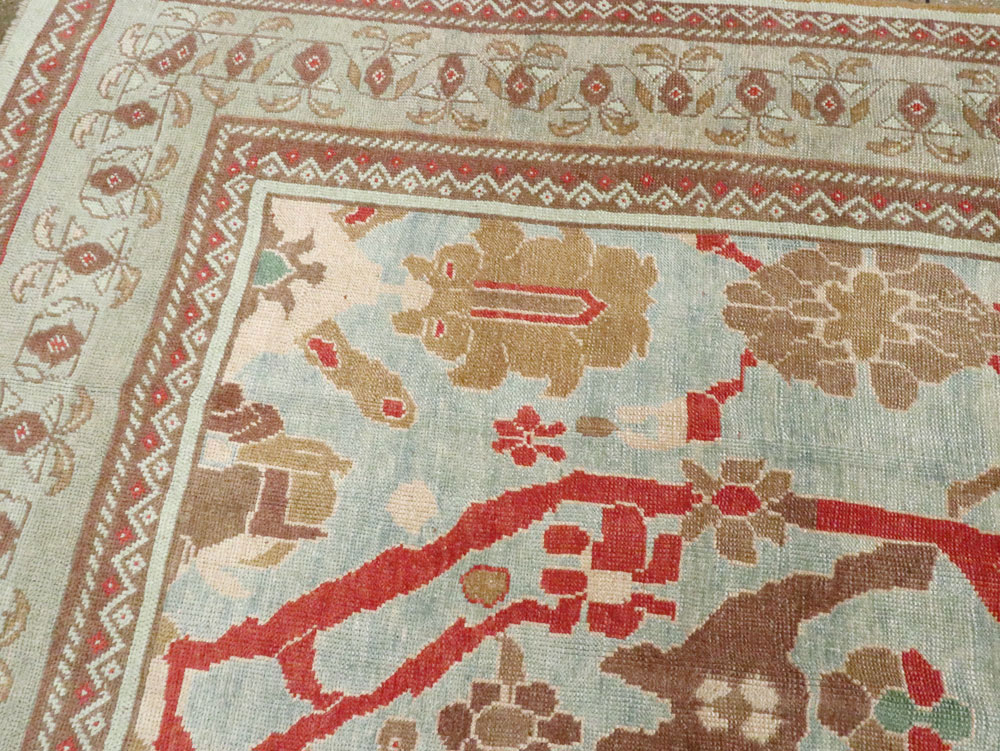 Modern Turkish Oushak Style Carpet, No.28341 - Staging