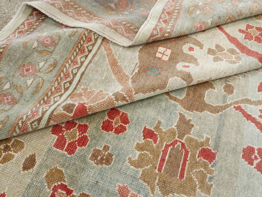 Modern Turkish Oushak Style Carpet, No.28341 - Staging