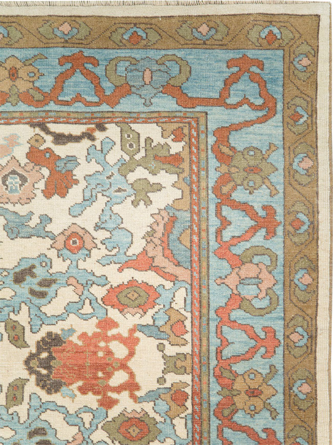 Modern Turkish Oushak Small Room Size Carpet, No.28343 - Staging