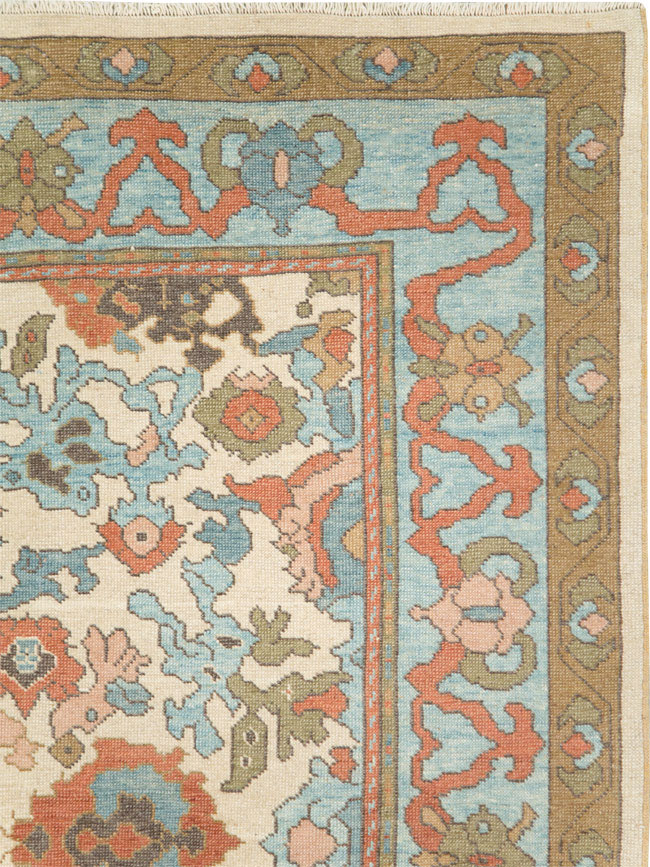 Modern Turkish Oushak Small Room Size Carpet, No.28343 - Staging