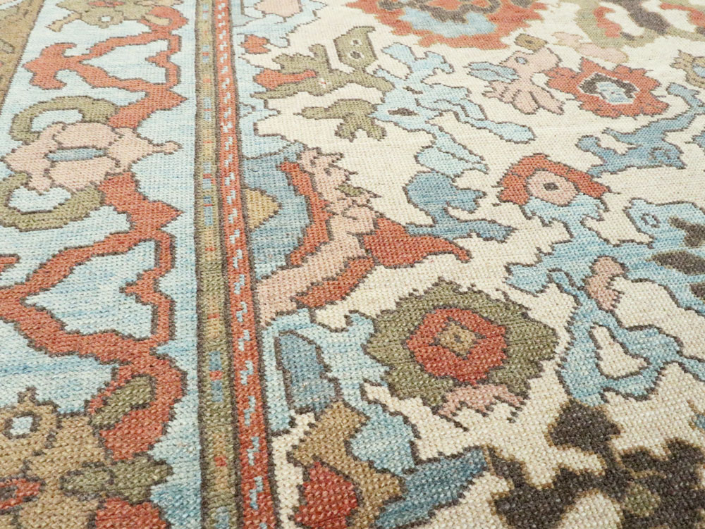 Modern Turkish Oushak Small Room Size Carpet, No.28343 - Staging