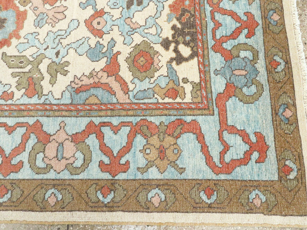 Modern Turkish Oushak Small Room Size Carpet, No.28343 - Staging