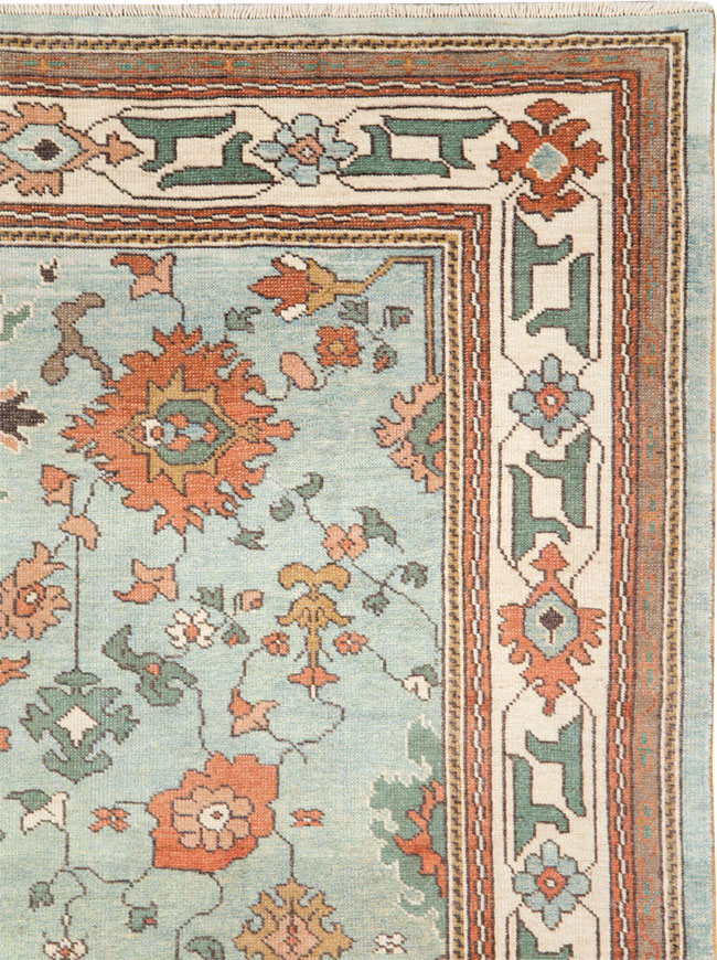 Contemporary Turkish Oushak Carpet, No.28344 - Staging