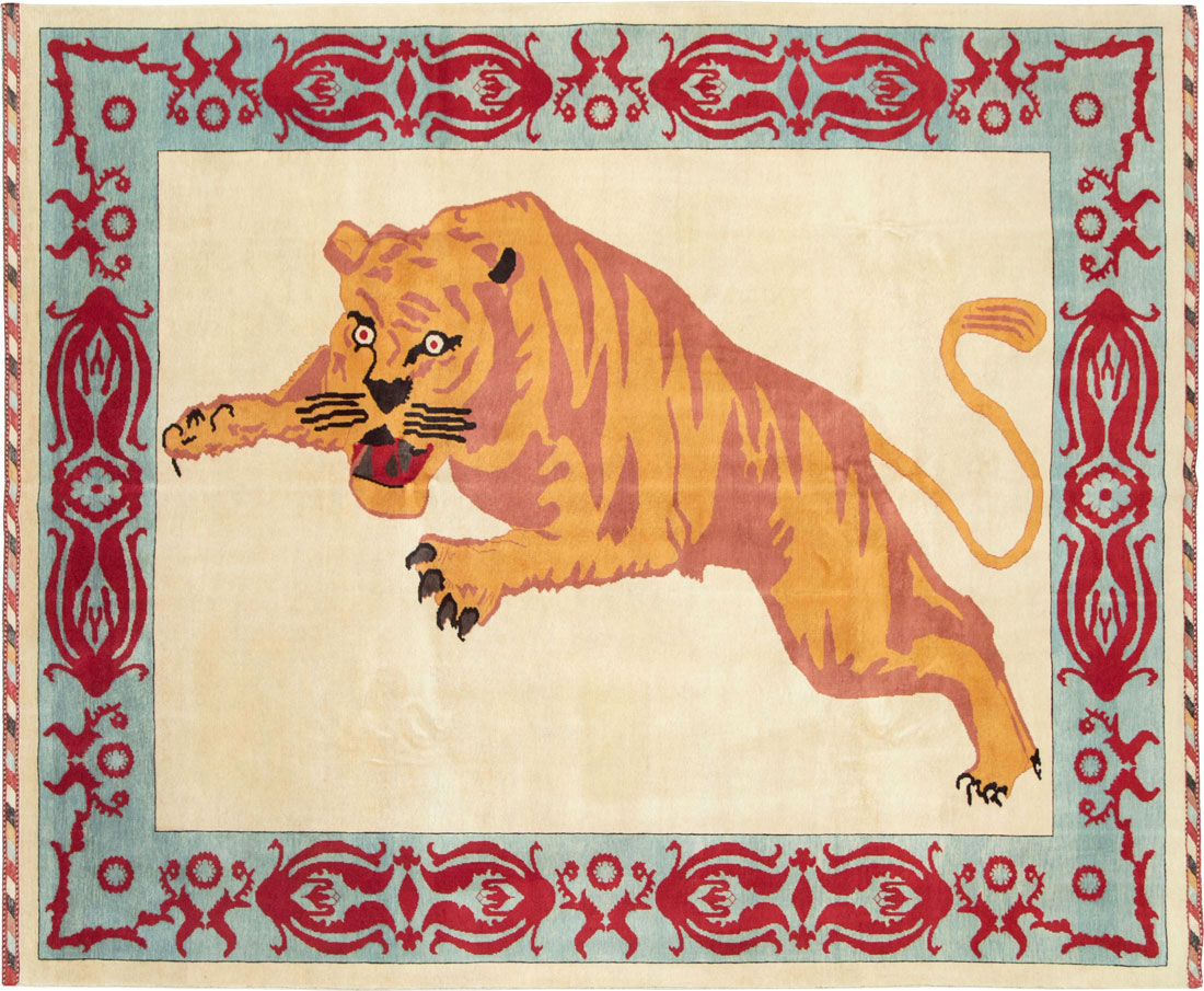 Modern Turkish Pictorial Carpet, No.28351 - Staging