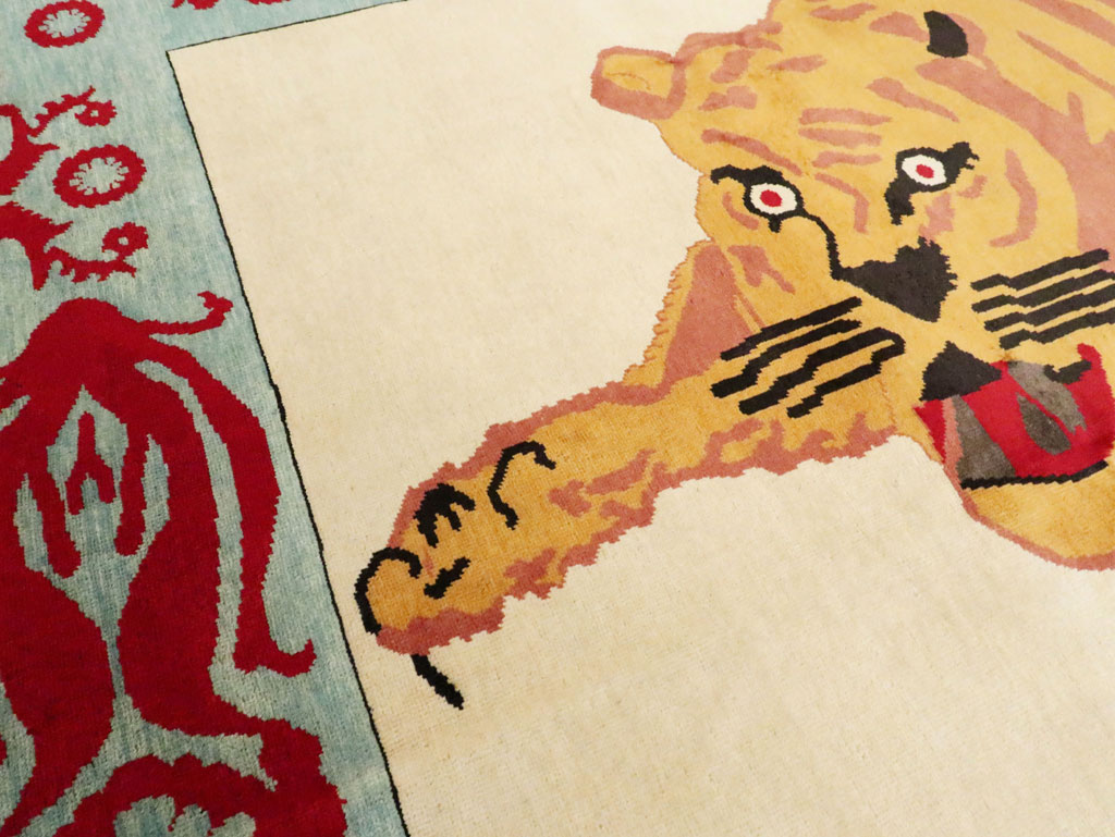 Modern Turkish Pictorial Carpet, No.28351 - Staging