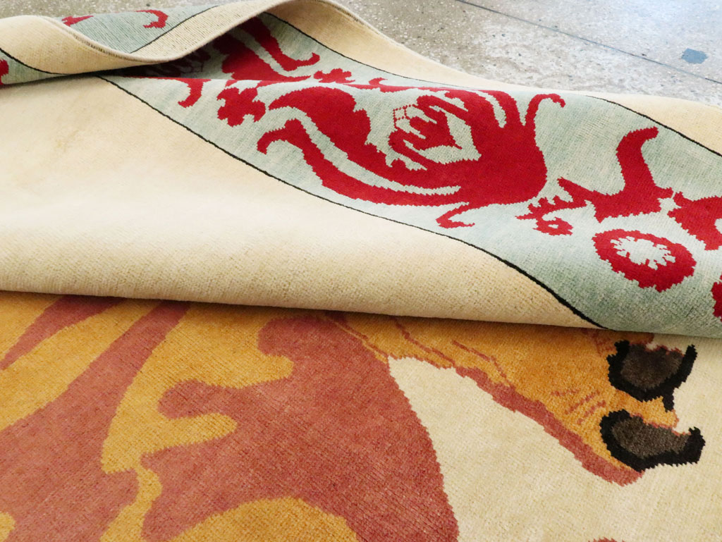 Modern Turkish Pictorial Carpet, No.28351 - Staging