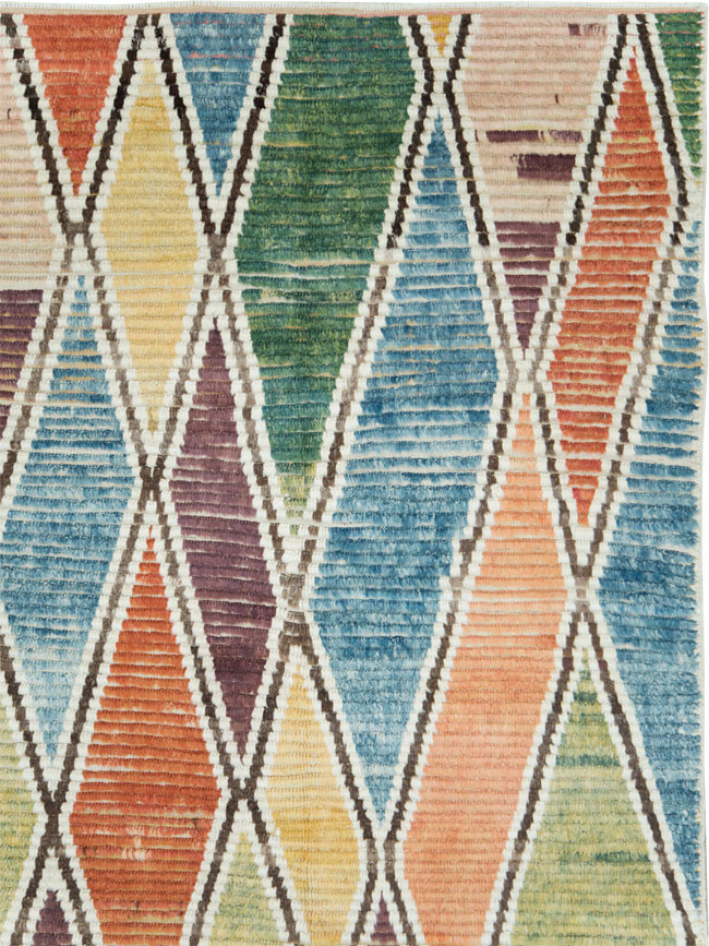 Modern Turkish Tulu Room Size Carpet, No.28353 - Staging