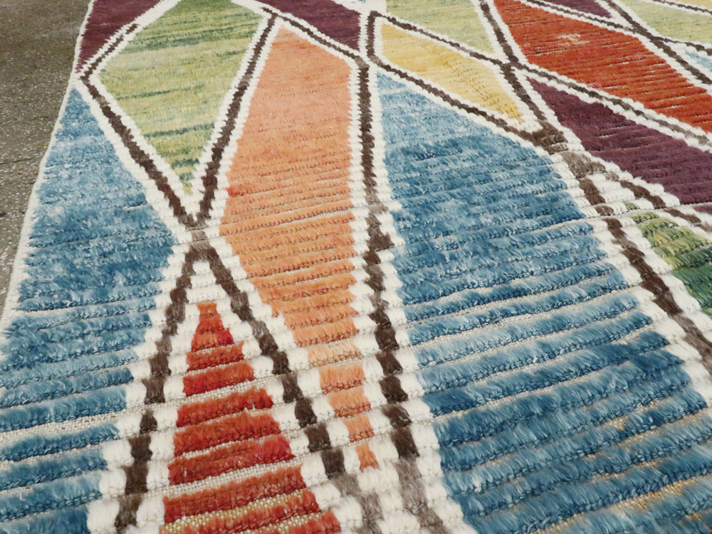 Modern Turkish Tulu Room Size Carpet, No.28353 - Staging