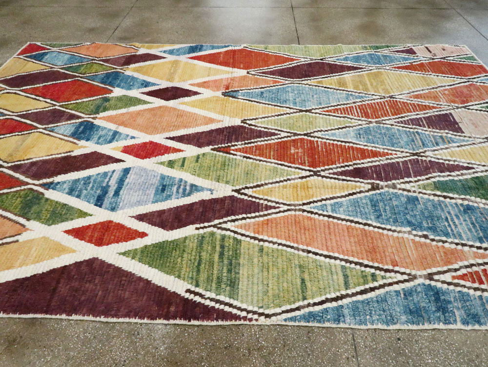 Modern Turkish Tulu Room Size Carpet, No.28353 - Staging