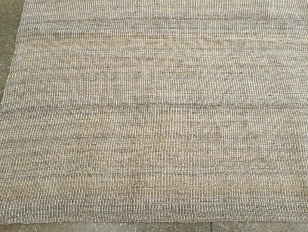 Vintage Persian Room Size Flatweave Rug, No.28373 - Staging