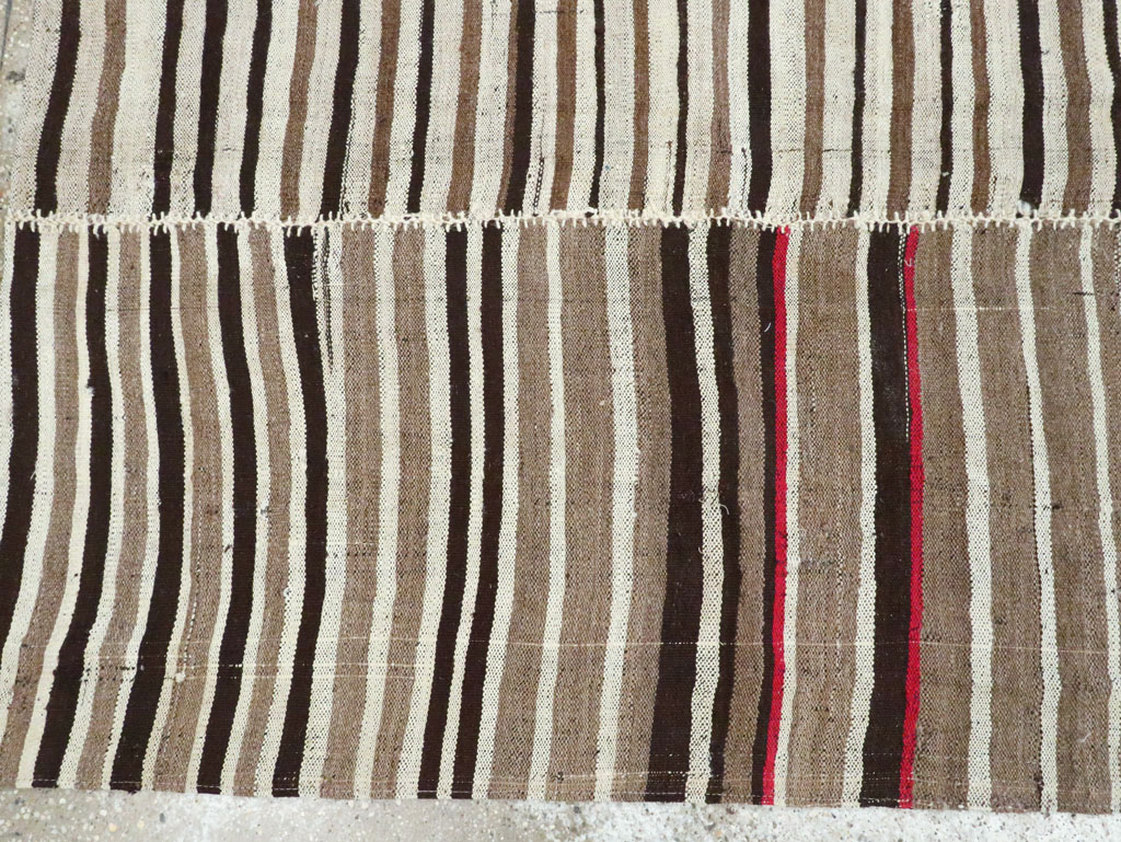 Vintage Persian Flatweave Kilim Accent Rug, No.28379 - Staging