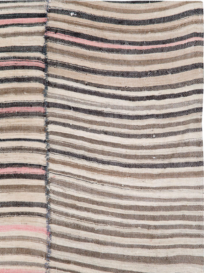 Vintage Persian Flatweave Kilim Rug, No.28380 - Staging