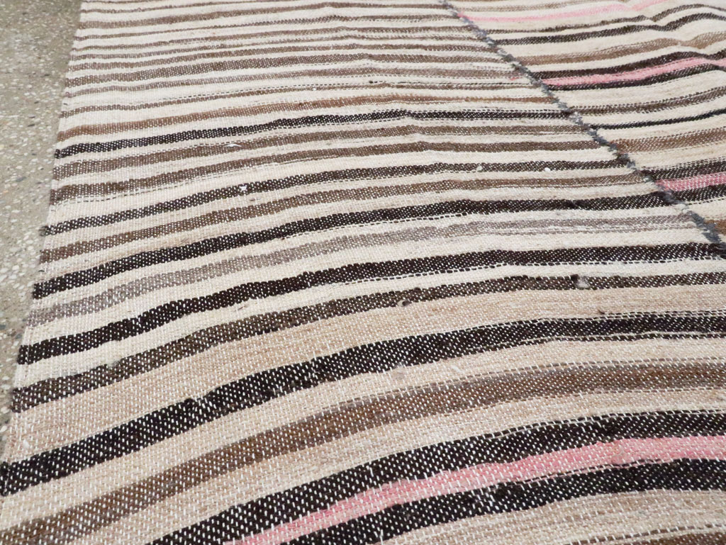 Vintage Persian Flatweave Kilim Rug, No.28380 - Staging