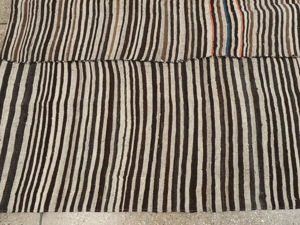 Vintage Persian Flatweave Kilim Rug, No.28384 - Staging