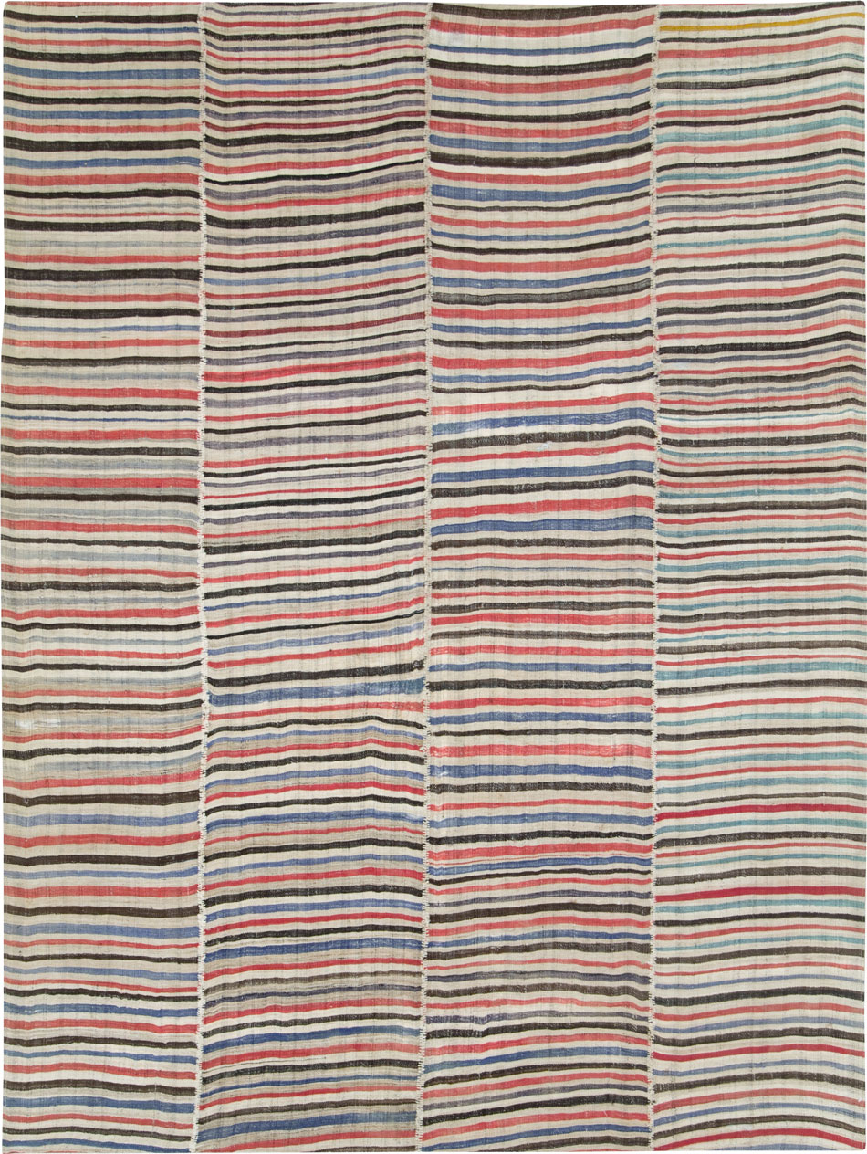 Vintage Persian Flatweave, No.28392 - Staging