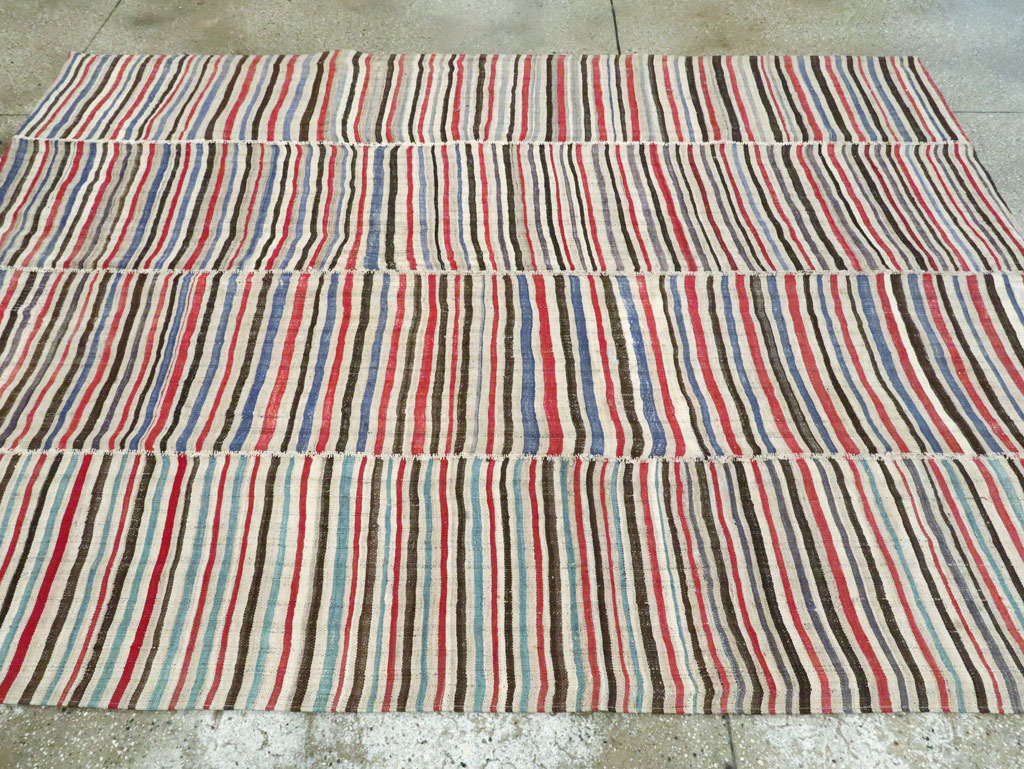 Vintage Persian Flatweave, No.28392 - Staging