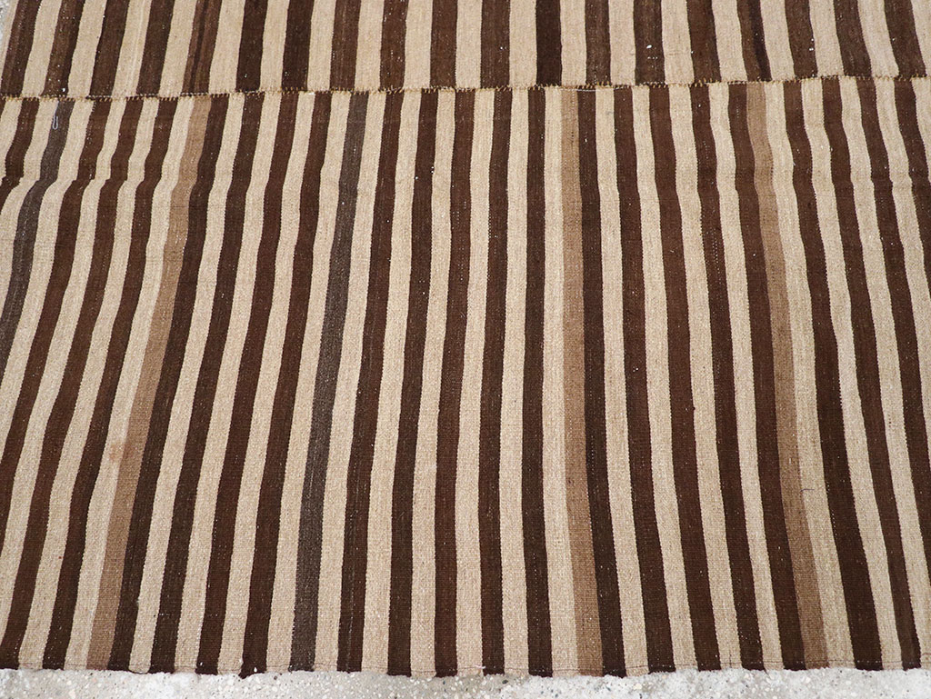 Vintage Persian Flatweave Kilim Accent Rug, No.28396 - Staging