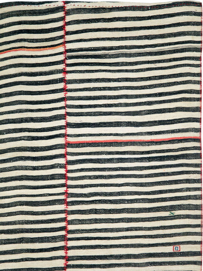 Vintage Persian Flatweave Kilim, No.28401 - Staging