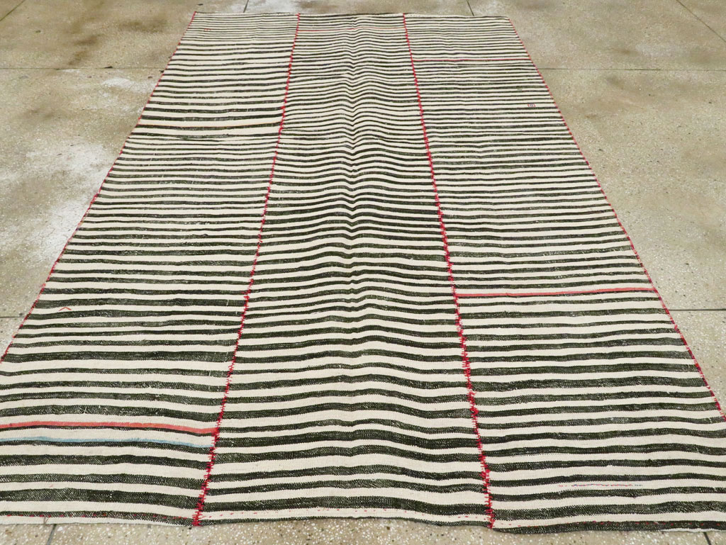 Vintage Persian Flatweave Kilim, No.28401 - Staging