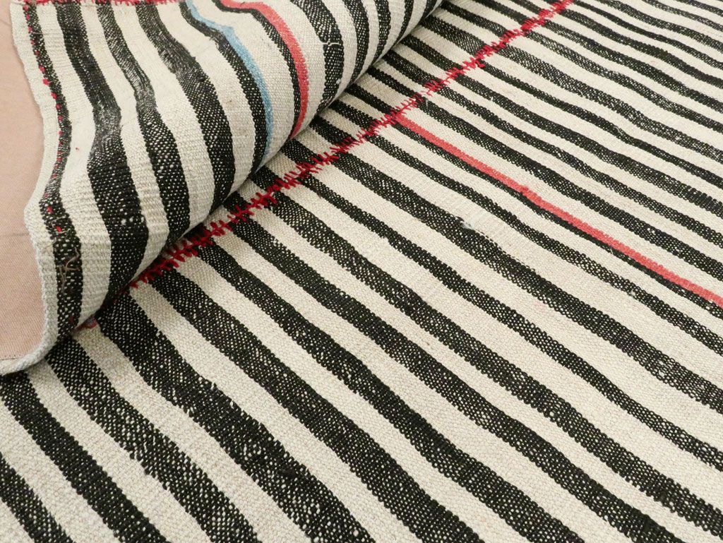 Vintage Persian Flatweave Kilim, No.28401 - Staging