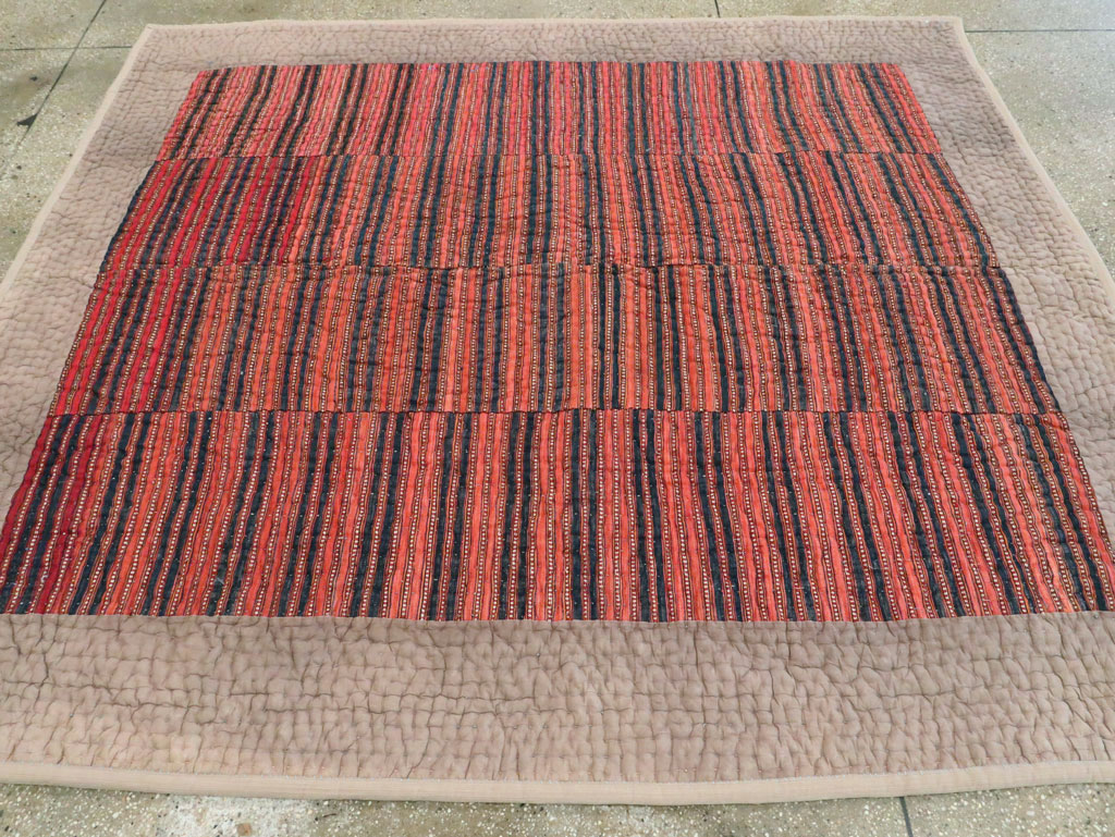 Vintage Persian Lahaf Blanket, No.28404 - Staging