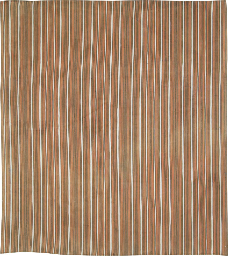 Vintage Persian Flatweave Kilim, No.28406 - Staging