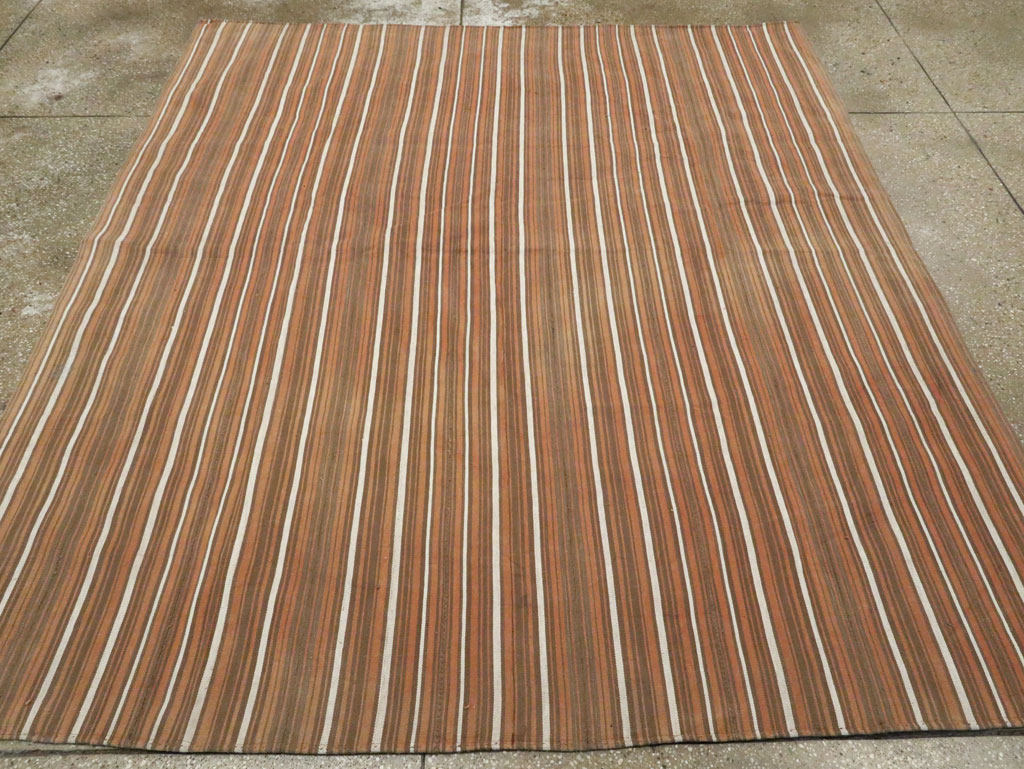 Vintage Persian Flatweave Kilim, No.28406 - Staging