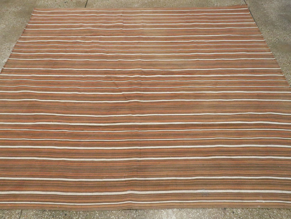 Vintage Persian Flatweave Kilim, No.28406 - Staging