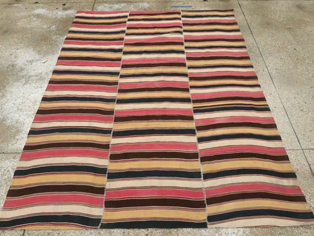 Vintage Persian Flatweave Kilim, No.28422 - Staging