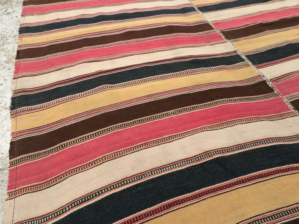 Vintage Persian Flatweave Kilim, No.28422 - Staging