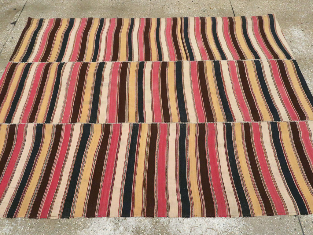 Vintage Persian Flatweave Kilim, No.28422 - Staging