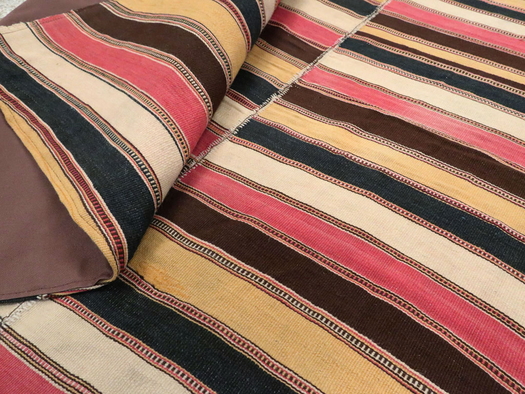 Vintage Persian Flatweave Kilim, No.28422 - Staging