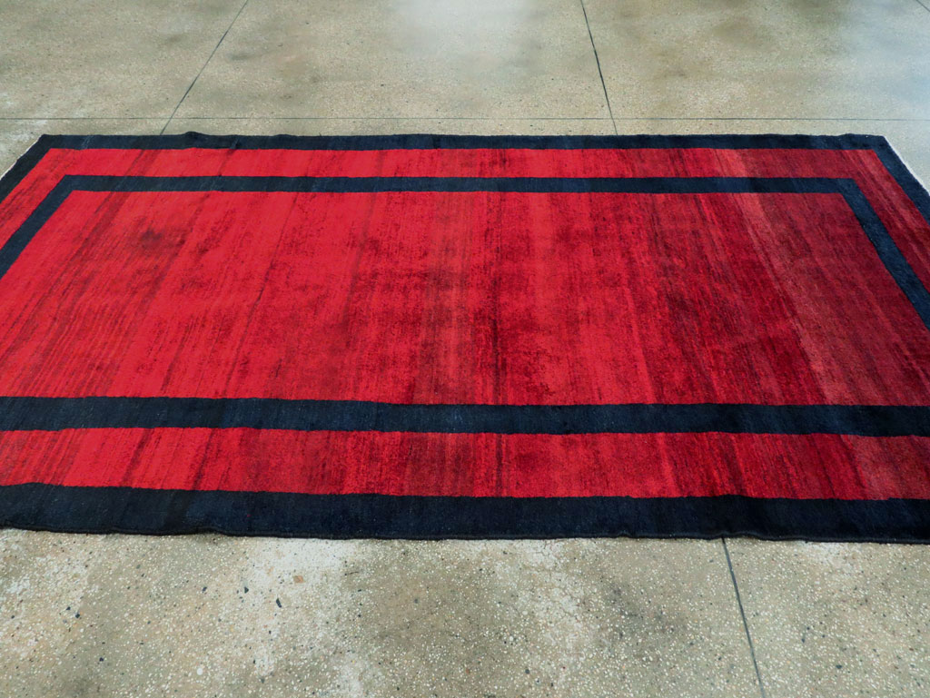 Vintage Persian Mahal Carpet, No.28423 - Staging