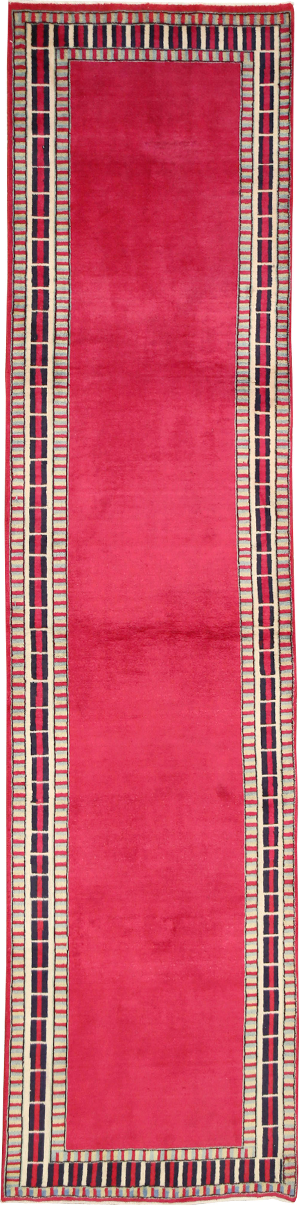 Vintage Persian Mashad Runner (Pair: 1 of 2), No.28424 - Staging