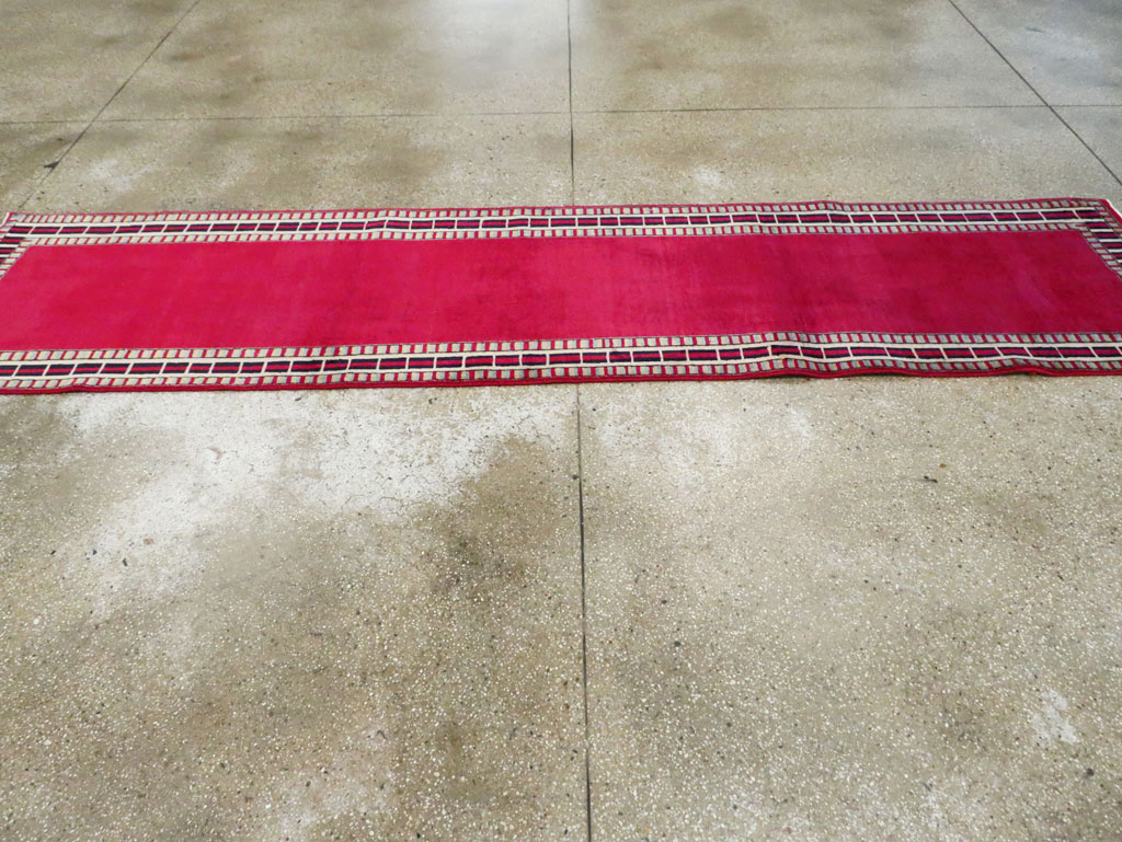 Vintage Persian Mashad Runner (Pair: 1 of 2), No.28424 - Staging