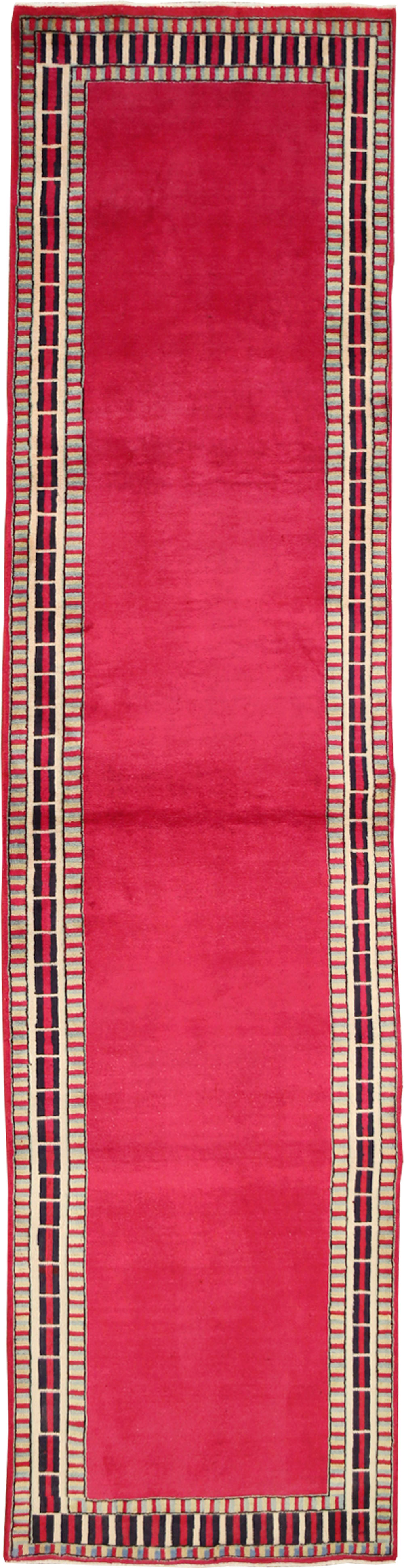 Vintage Persian Mashad Runner (Pair: 2 of 2), No.28425 - Staging