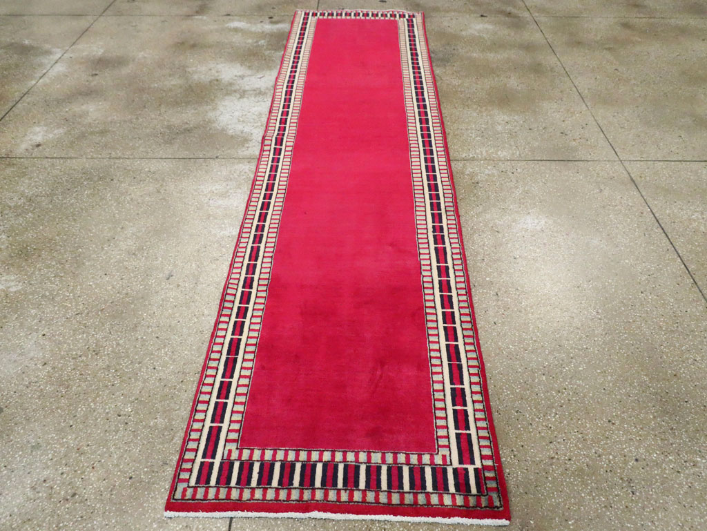 Vintage Persian Mashad Runner (Pair: 2 of 2), No.28425 - Staging